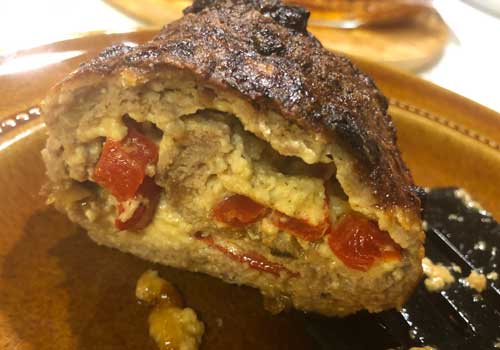 Fylld köttfärsrulle