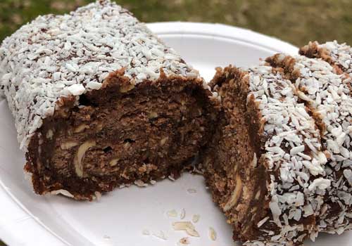 Chokladbollrulltårta